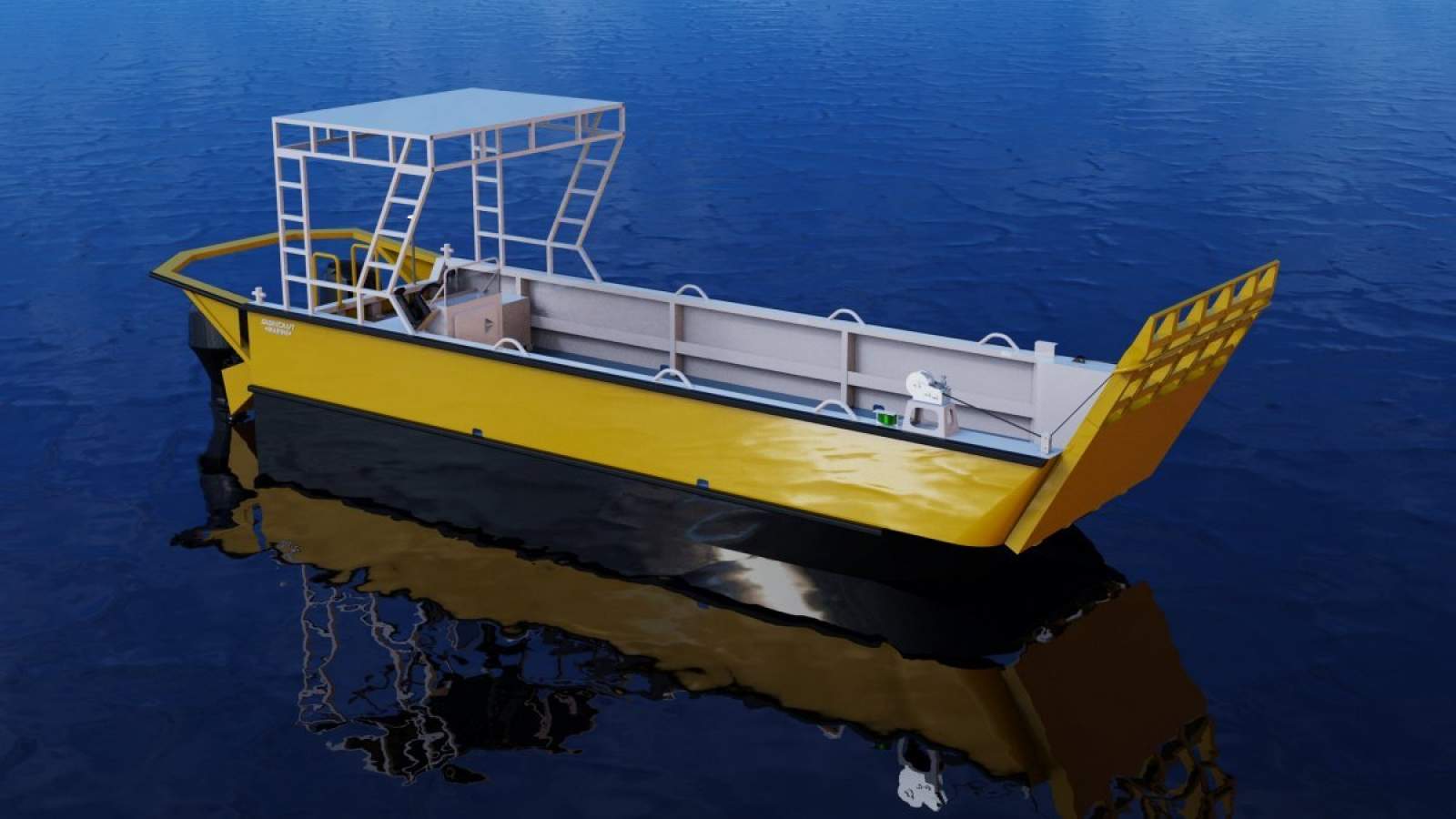 Stalwart Marine WB5900 -7.40 Meter Catamaran Work Boat with Ramp