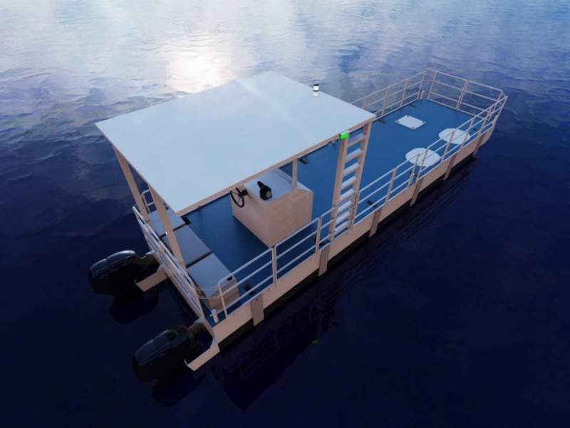 Stalwart Marine SPMB9000 -9.00 Metre Self Propelled Modular Barge With Ramp