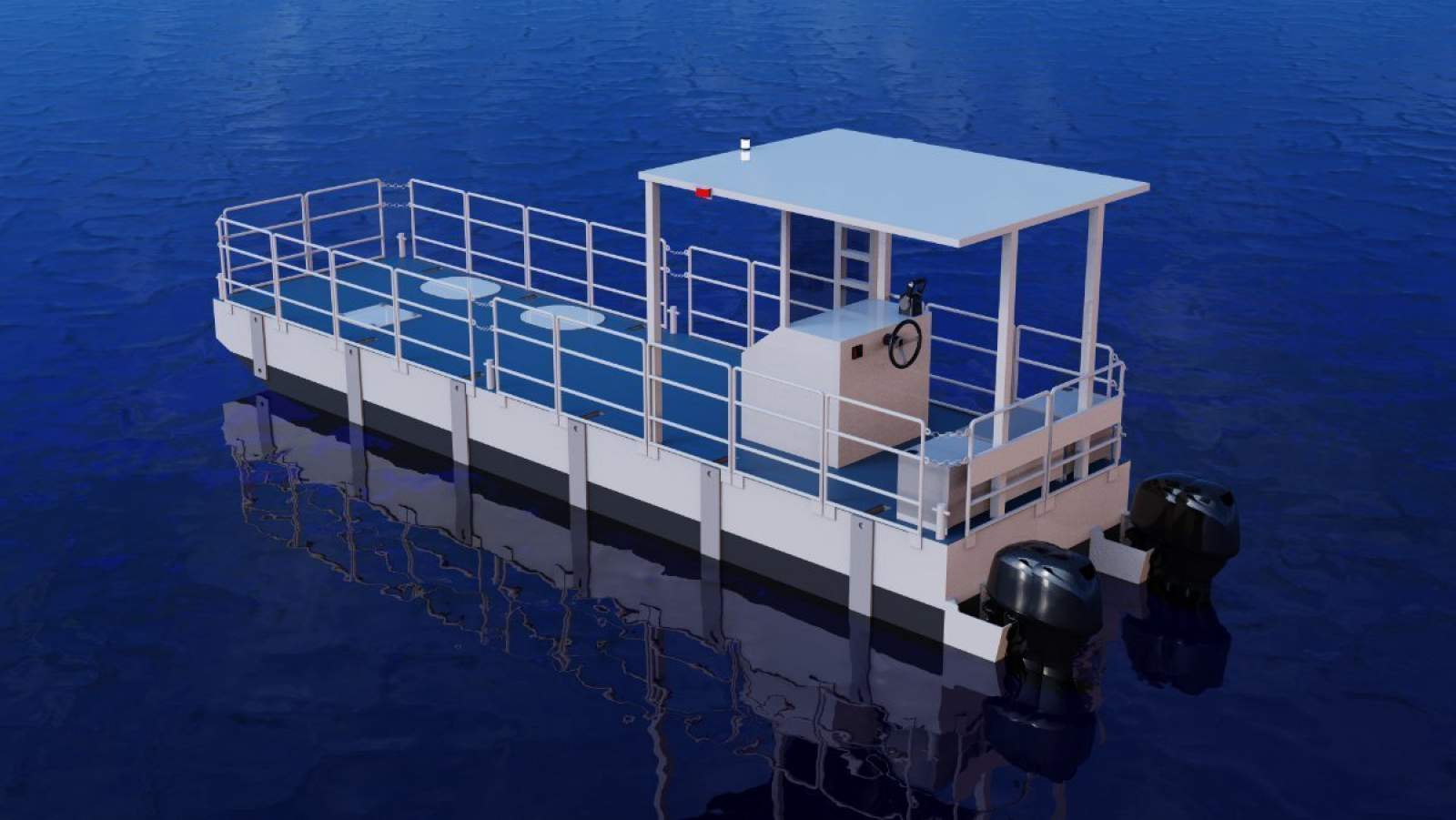 Stalwart Marine SPMB9000 -9.00 Metre Self Propelled Modular Barge With Ramp