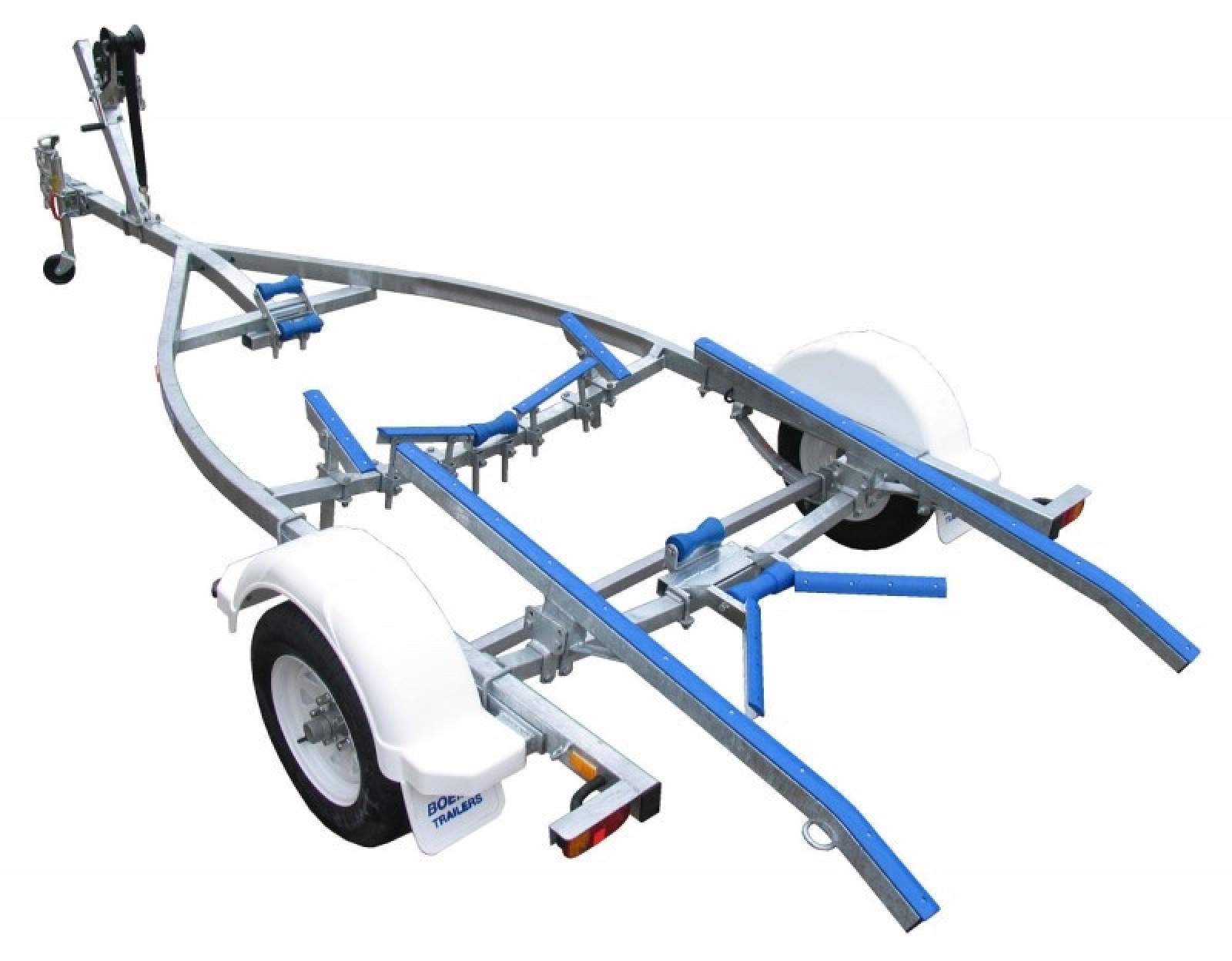 BOEING TRAILERS- SINGLE 4.8M TILT SKID NON-BRAKED BOAT TRAILER