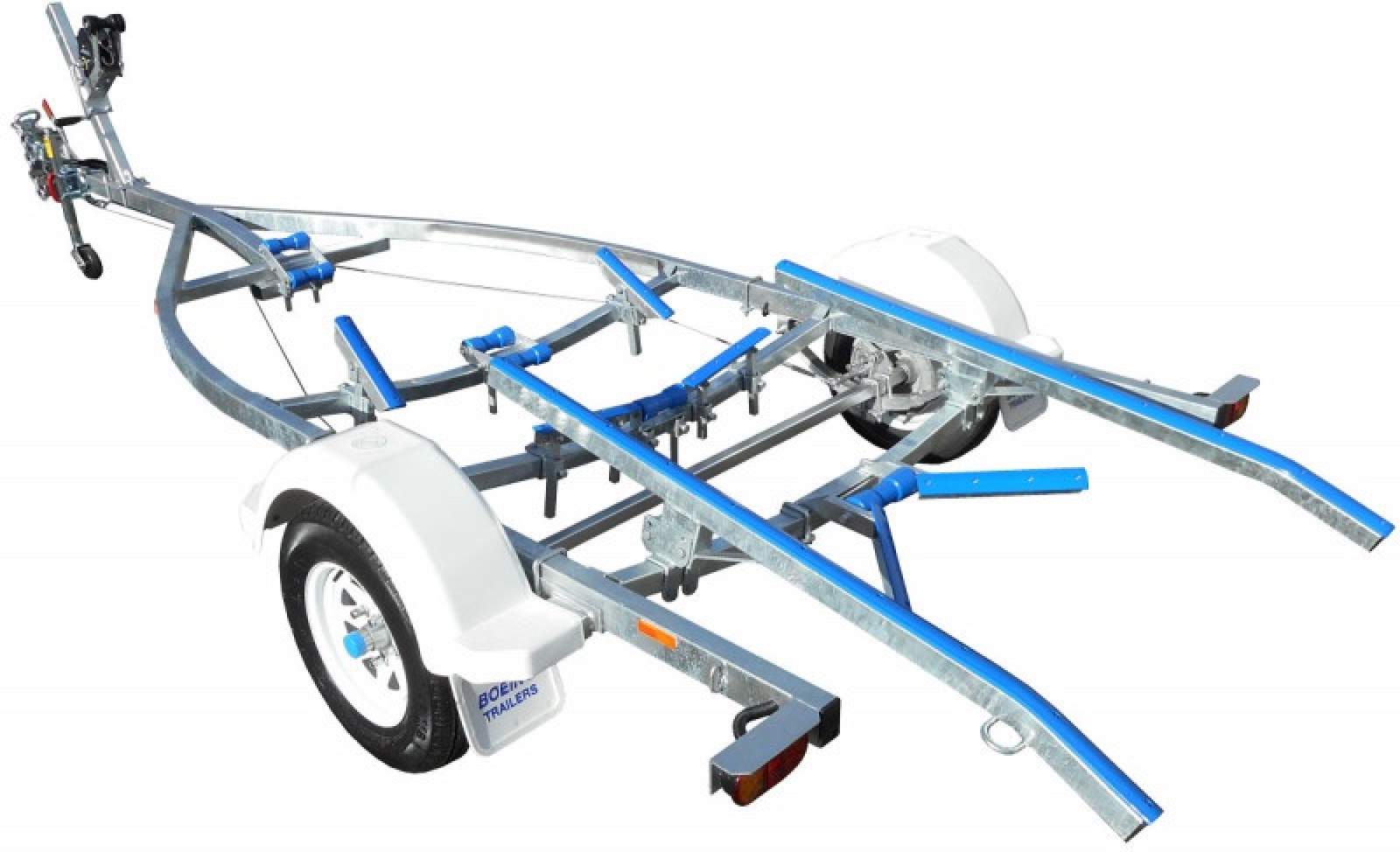 BOEING TRAILERS- SINGLE 4.8M TILT SKID BRAKED BOAT TRAILER