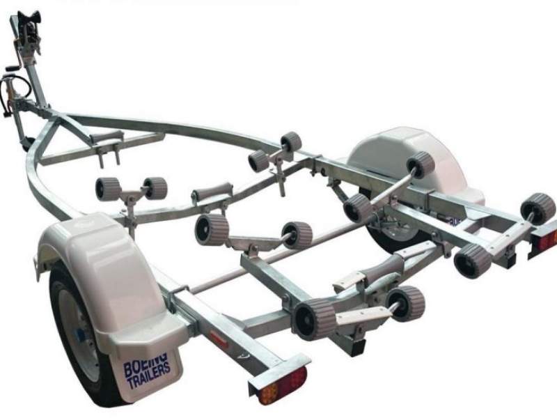 BOEING TRAILERS- SINGLE 4.2m ROLLER TINNY / INFLATABLE ROLLER TRAILER