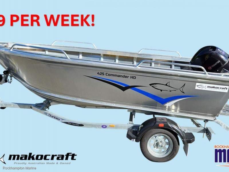 Makocraft 425 Commander HD Open B, M, T PACKAGE FROM ROCKHAMPTON MARINE!!!