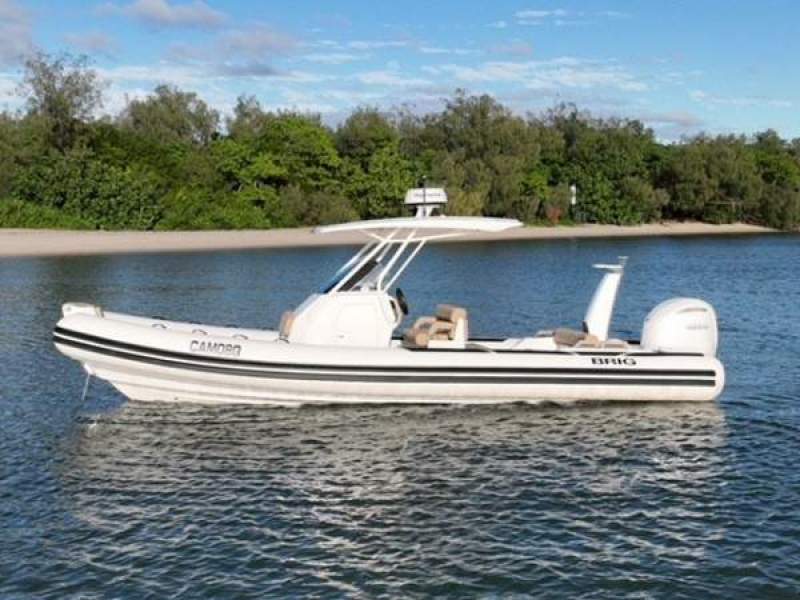 Brig Eagle 8 fibreglass centre console RIB with hypalon tubes