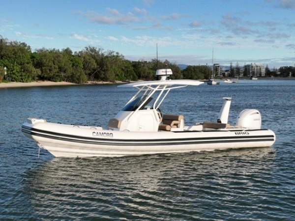 Brig Eagle 8 fibreglass centre console RIB with hypalon tubes