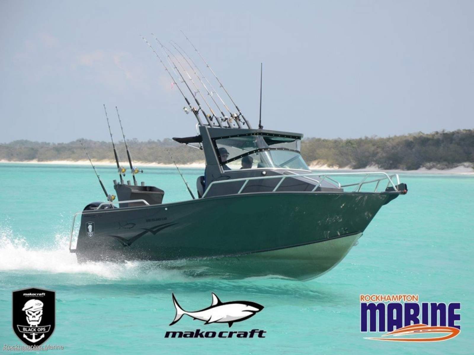 Makocraft 631 Island Cab HT Black Ops Edition offshore Package