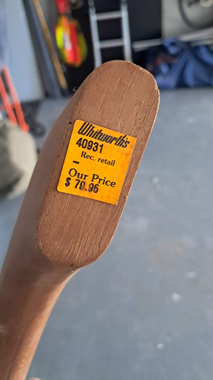 Whitworths teak grab rails.