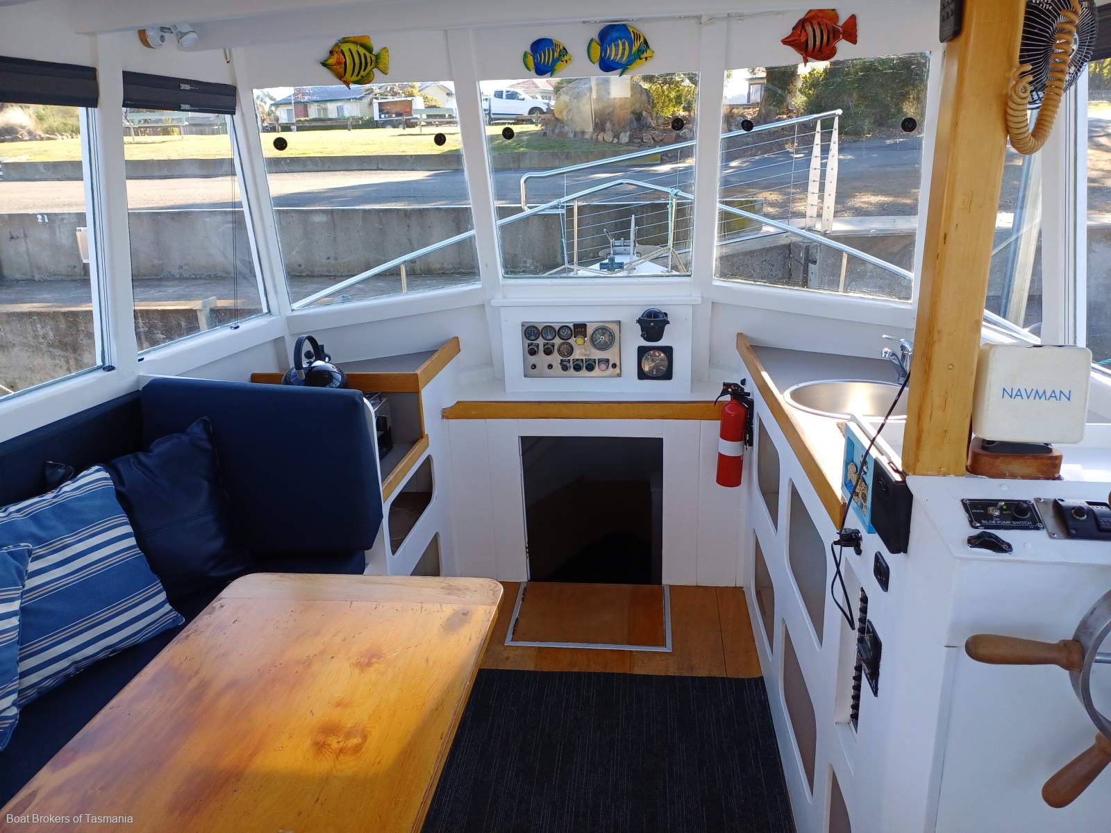Custom traditional Tassie ex fishing boat