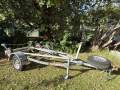 420 Sailing Dinghy International multiple sails, beach + road trailer