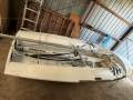 420 Sailing Dinghy International multiple sails, beach + road trailer