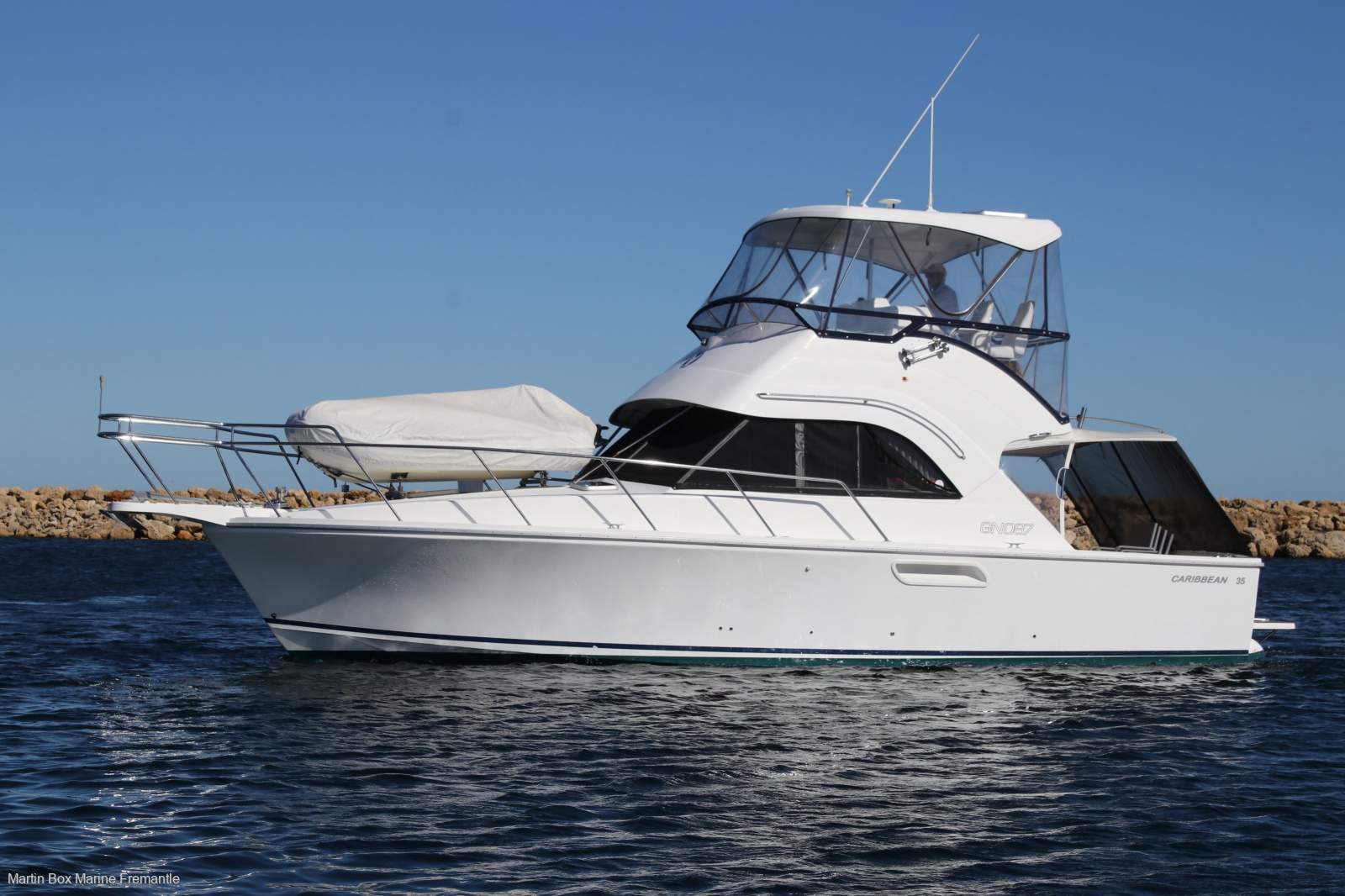 Caribbean 35 Flybridge Cruiser with Twin 330Hp Cummins Diesels