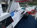 Hitchhiker 40 Sailing Catamaran:Controls and storage box