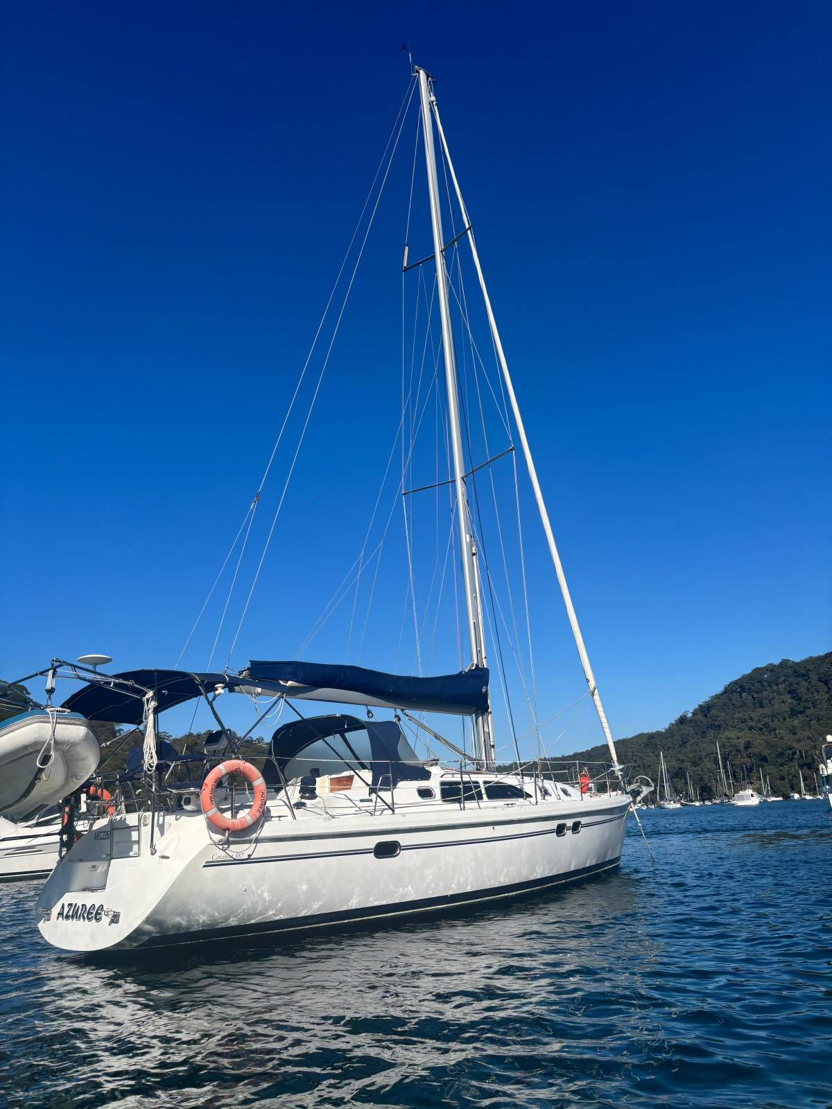 Catalina 387 39 foot 10 inches (All but 40 foot on deck)