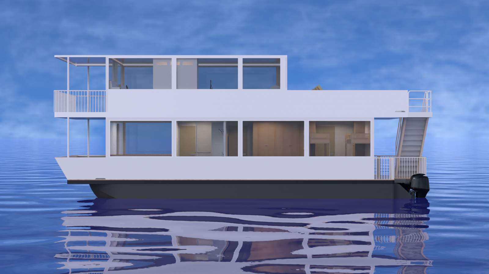 Stalwart Marine HB16000 - Catamaran Houseboat