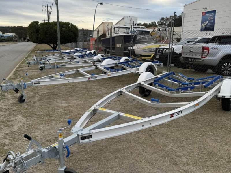 Move alloy boat trailer - T Alloy 1100 ATM S 13 Skid Braked -4.5 - 5.2