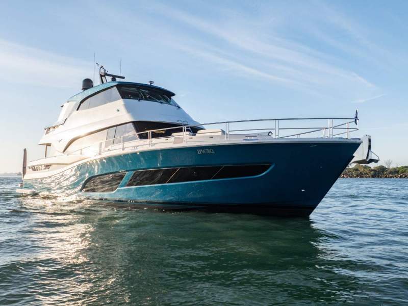 Riviera 78 Motor Yacht Enclosed Bridge Deck