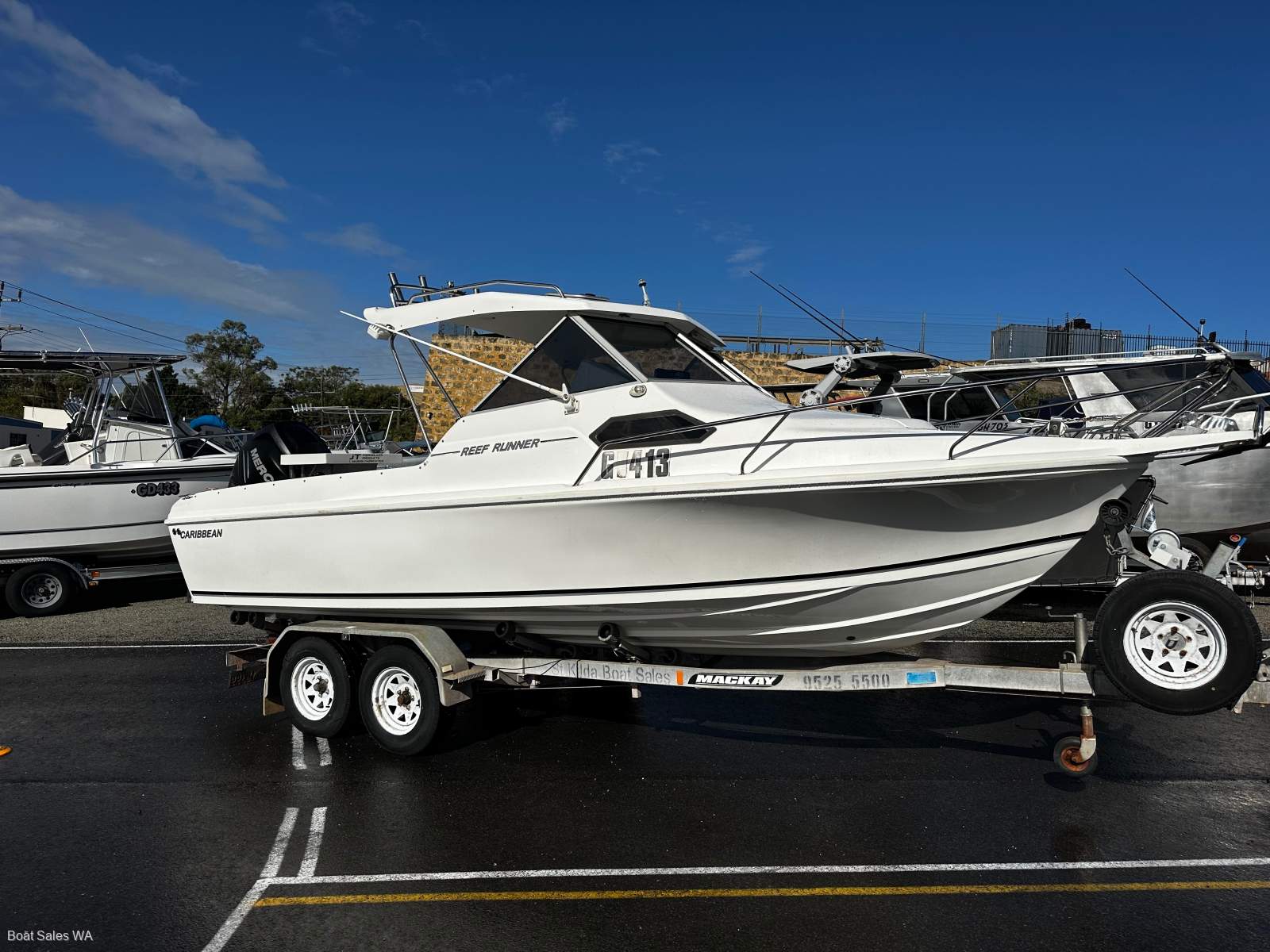 Caribbean Reef Runner 2013 MODEL 175HP L4 MERCURY 4 STROKE MOTOR 613HRS
