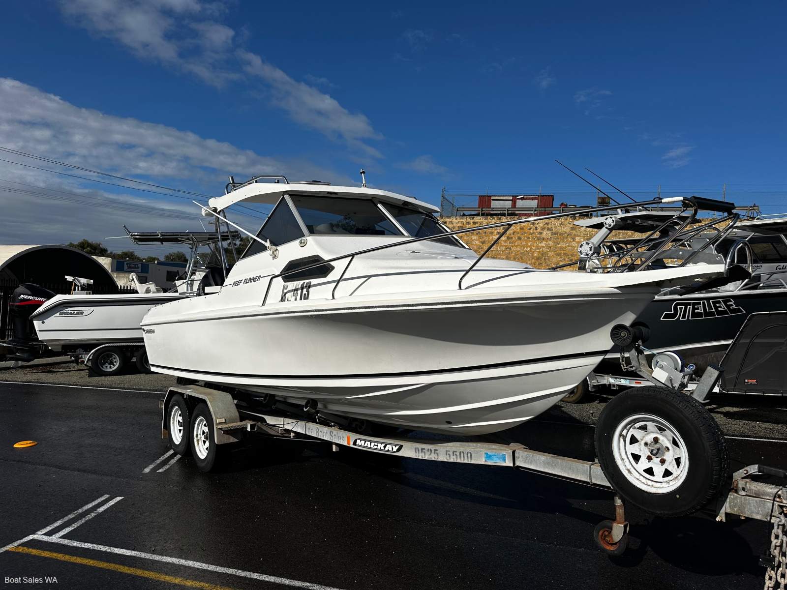 Caribbean Reef Runner 2013 MODEL 175HP L4 MERCURY 4 STROKE MOTOR 613HRS