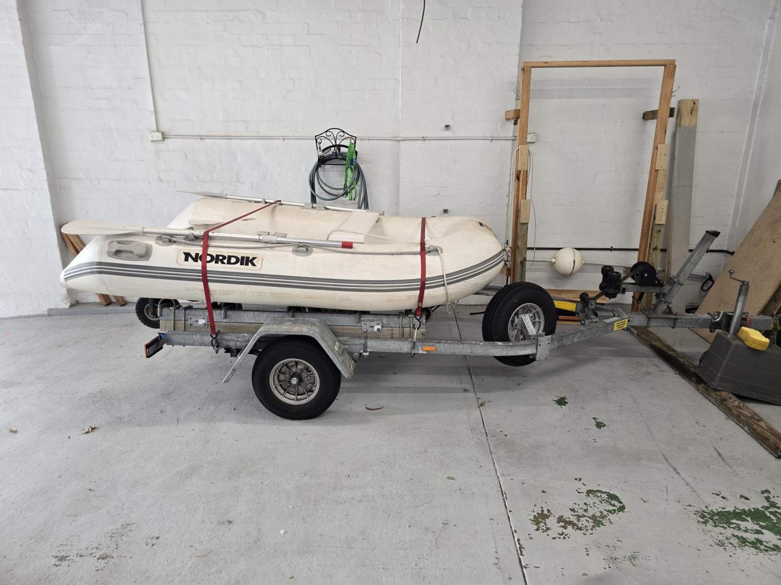 Nordik 250 Fiberglass RIB + Trailer + 3.3HP outboard - can separate