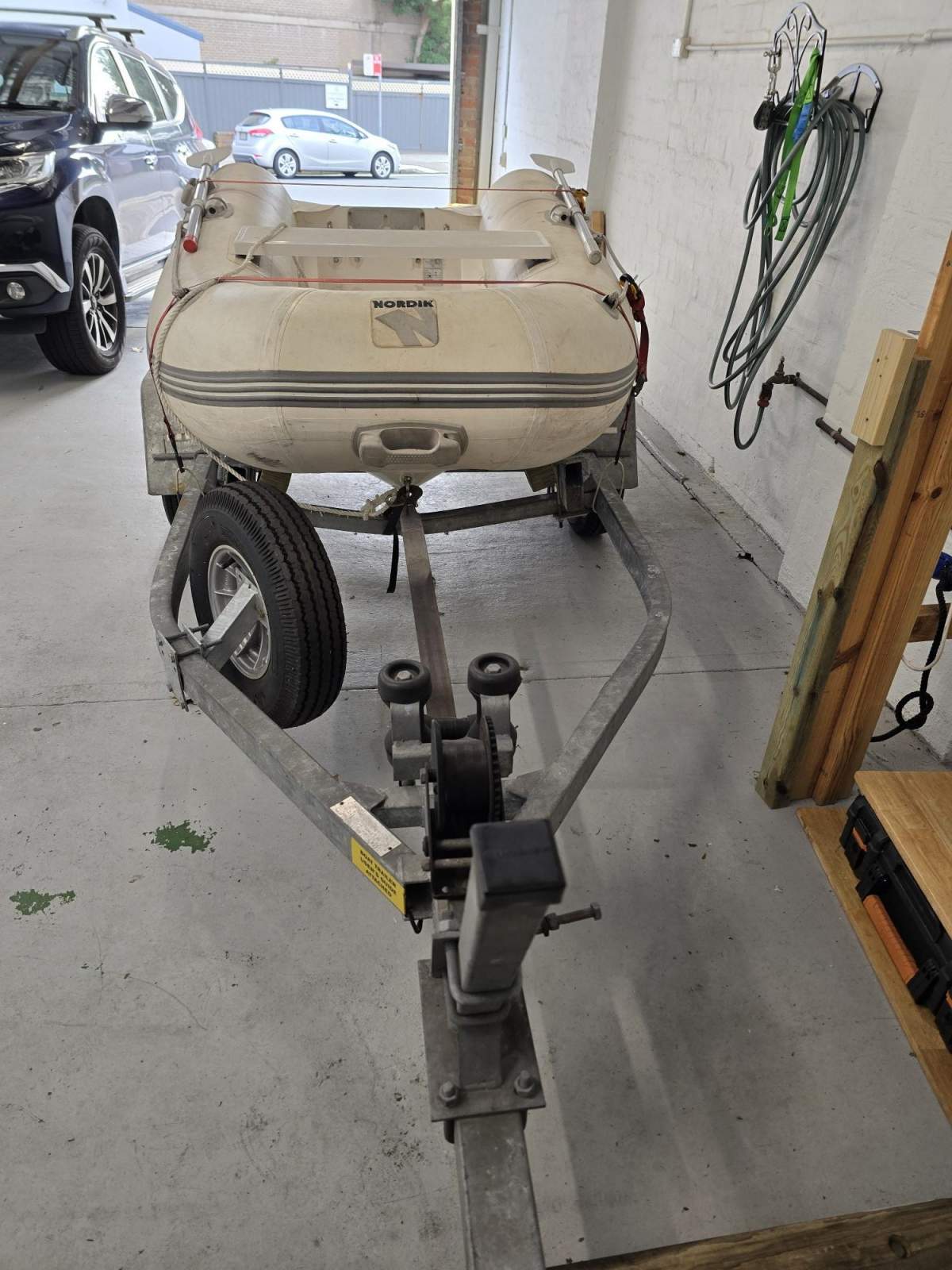 Nordik 250 Fiberglass RIB + Trailer + 3.3HP outboard - can separate