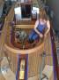 William Fife 36 Linear Rater:shipwright working on new cockpit surround