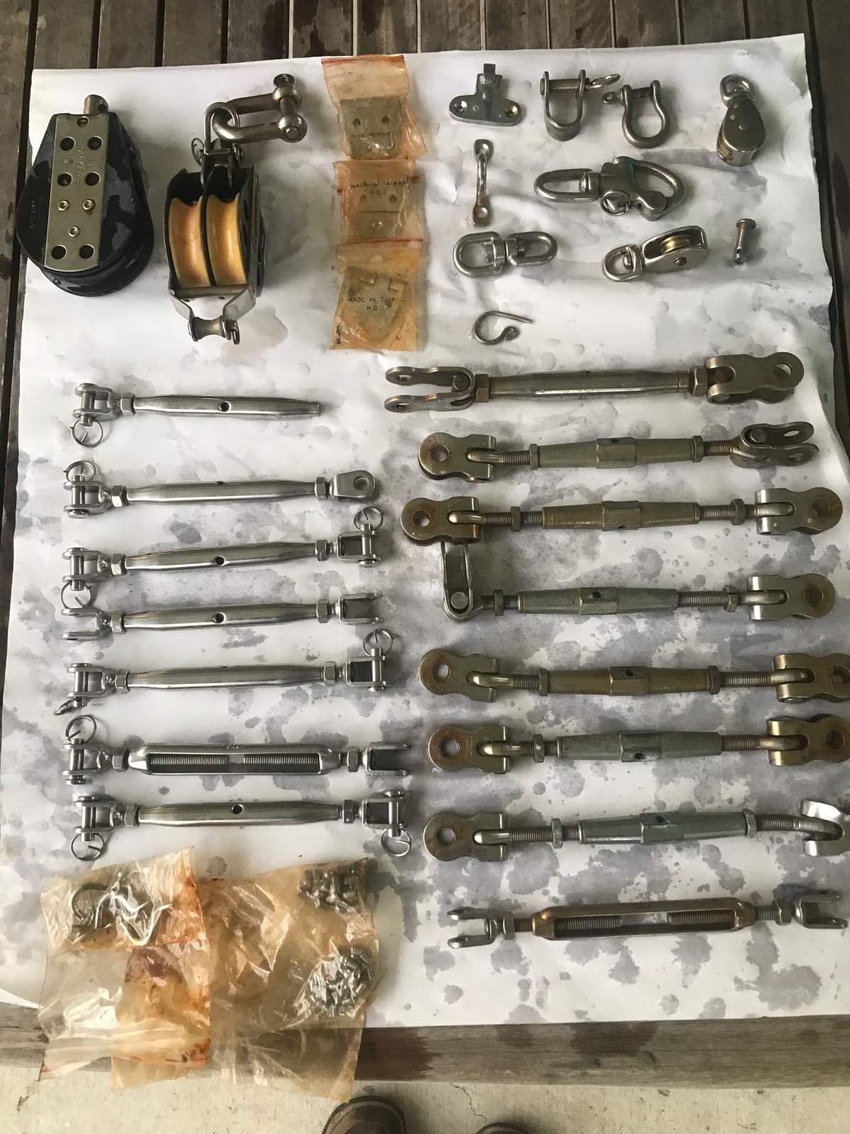 New /used rigging fittings