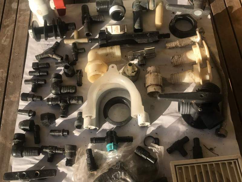 Assorted plumbing fittings
