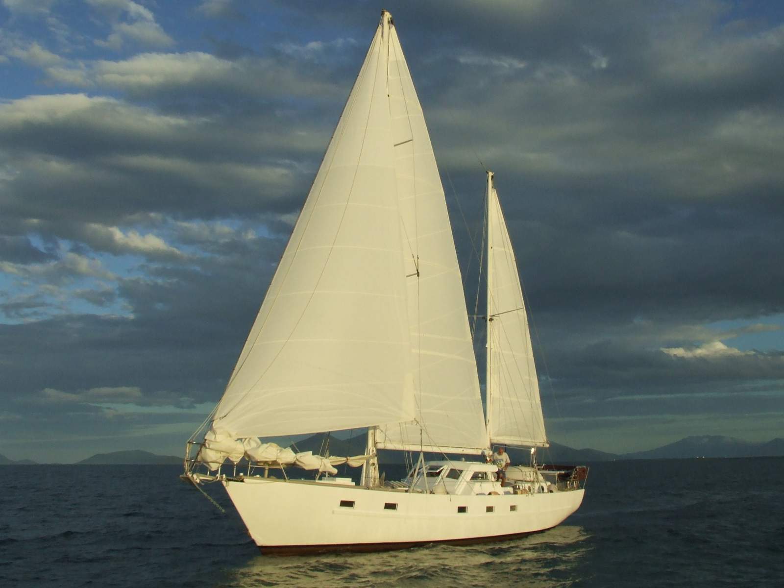 Custom Designed by Jean Roux - Sydney:New sail testing