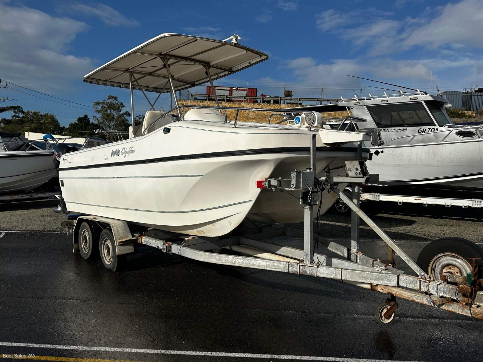 Sea Lynx 600 Twin hull Centre Console Cat Twin 70hp Suzuki outboards 4 strokes with 600hrs
