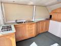 Mews 40 Flybridge Sports Fisher "Single Diesel Shaft with diesel genset ":Port side Galley