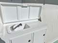 Mews 40 Flybridge Sports Fisher "Single Diesel Shaft with diesel genset ":Port side cockpit sink and shower
