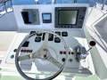 Mews 40 Flybridge Sports Fisher "Single Diesel Shaft with diesel genset ":Flybridge Helm View