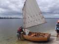 Clinker timber Morbic 12 Sailing Dinghy