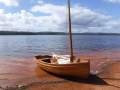 Clinker timber Morbic 12 Sailing Dinghy