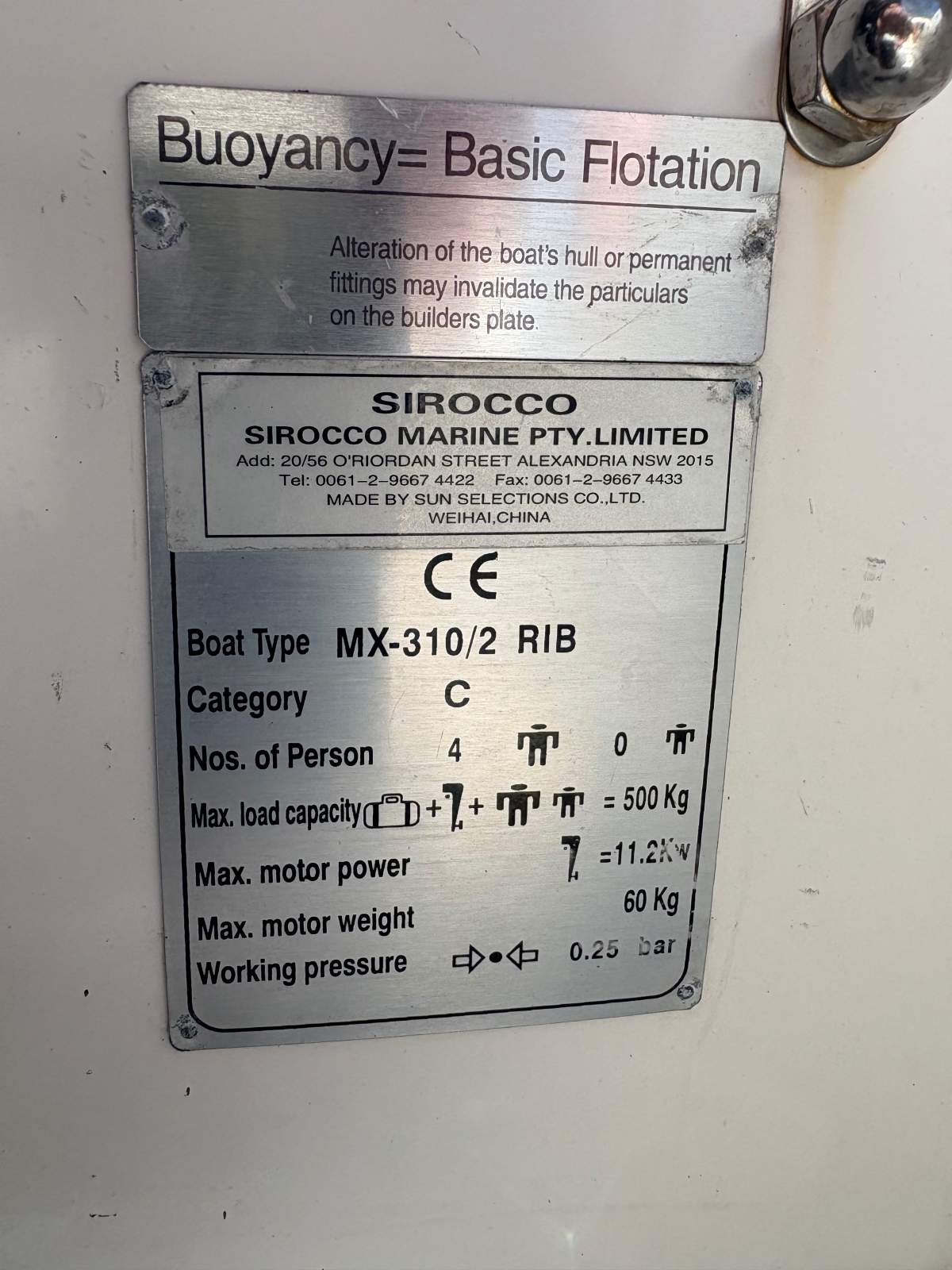Sirocco Rib-Fg 310