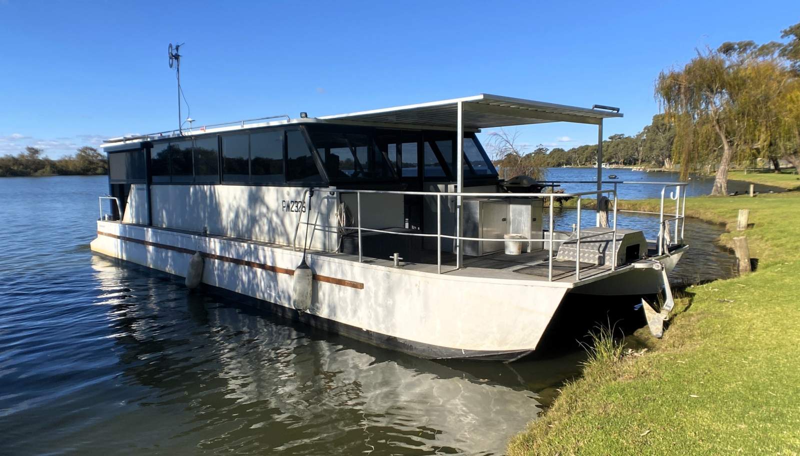 "ANTONIETTA II" CatCav 45, Alloy Pontoon Houseboat