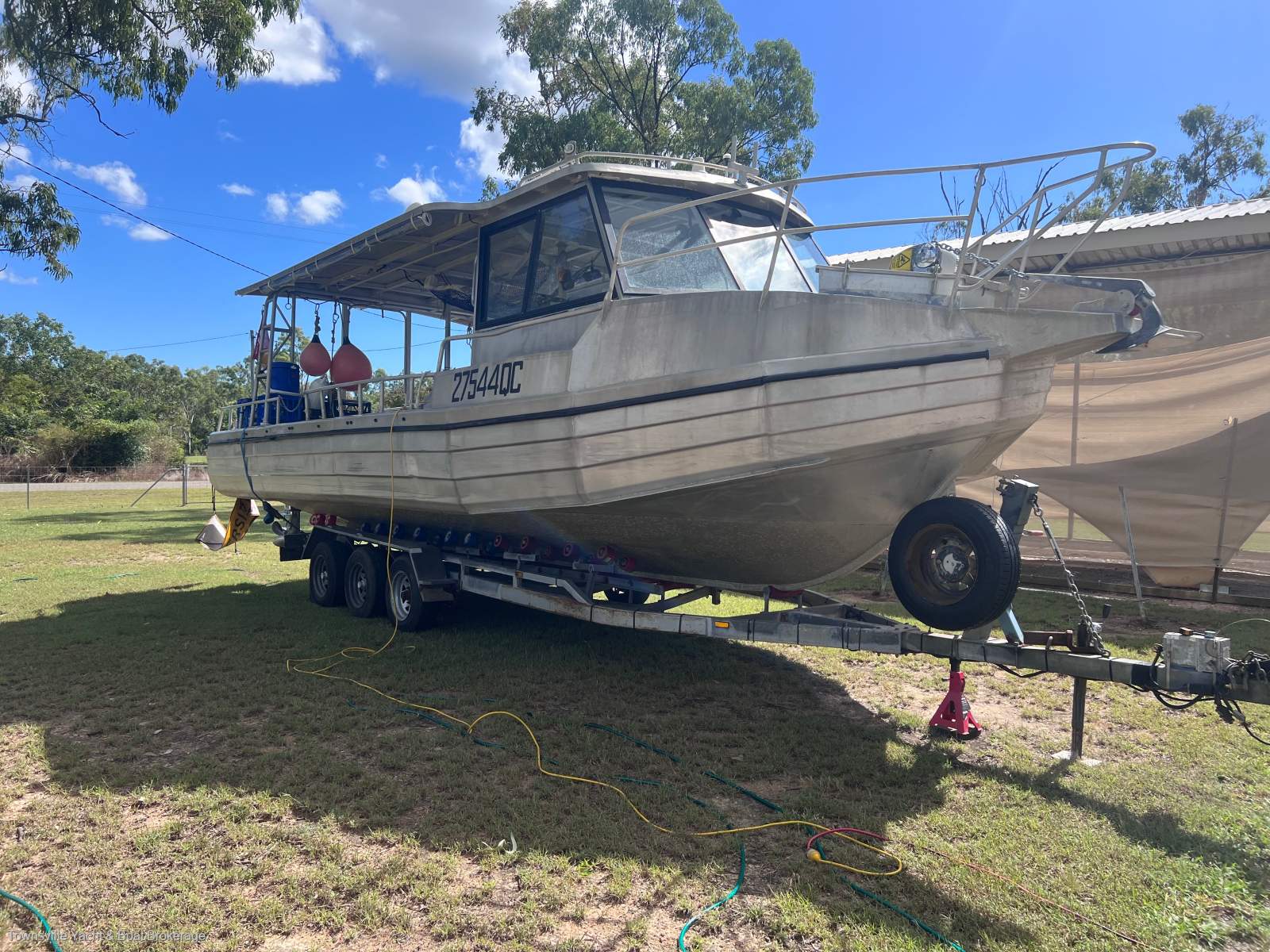 Snyper Custom Dive Boat On tri axle Swiftco Trailer