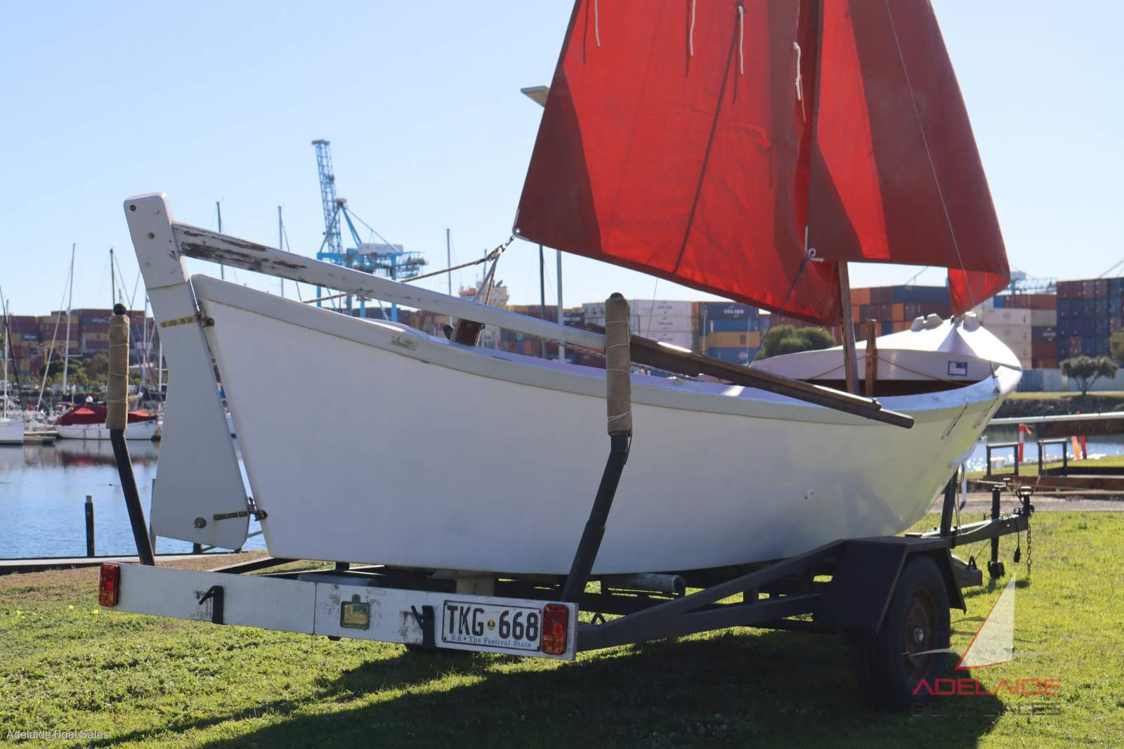 Dory timber trailer sailer