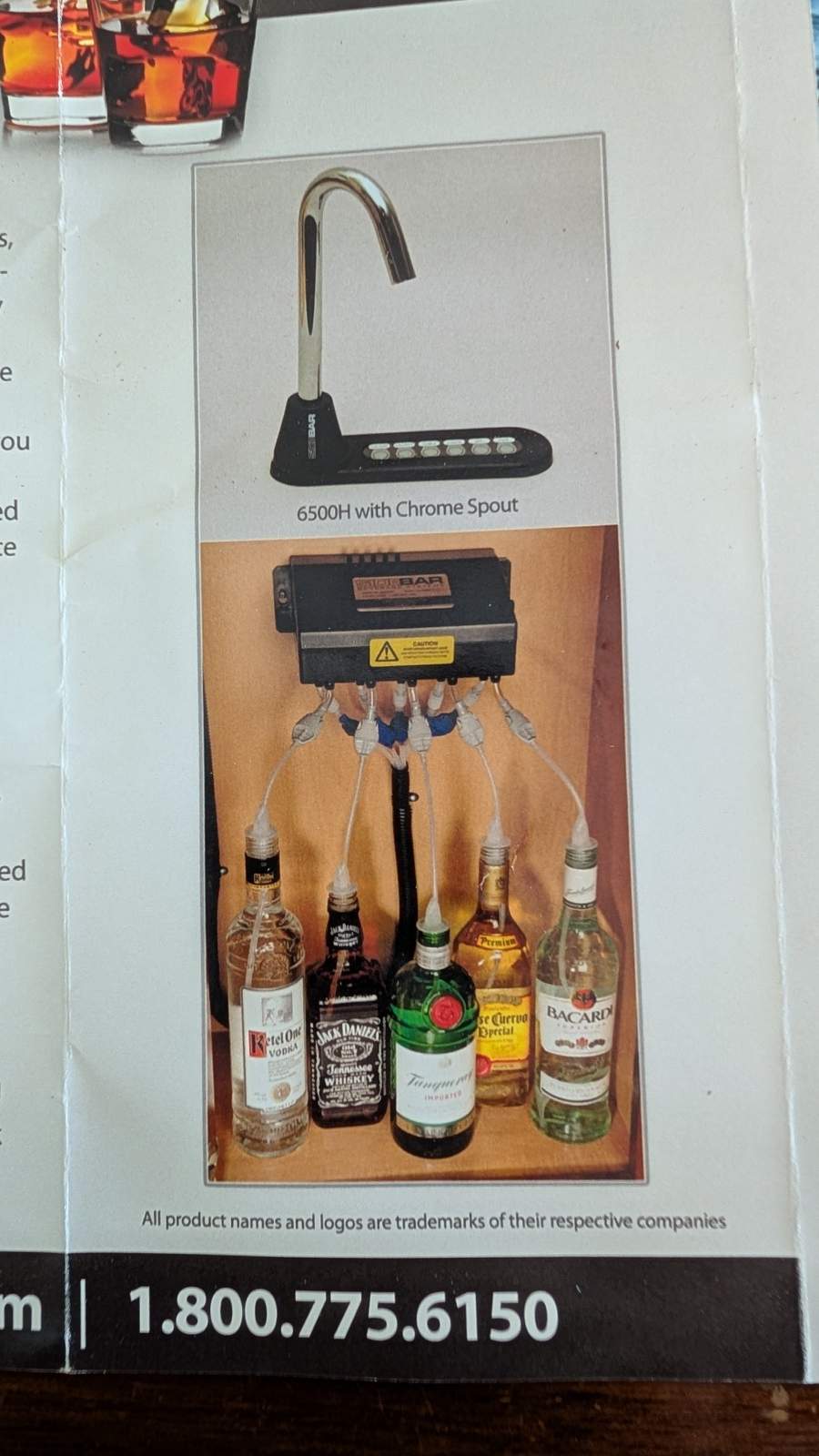 12 Volt Pushbutton Drink Dispenser for boat bar
