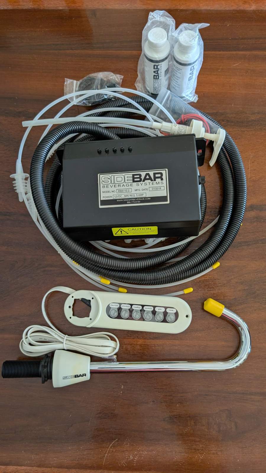 12 Volt Pushbutton Drink Dispenser for boat bar