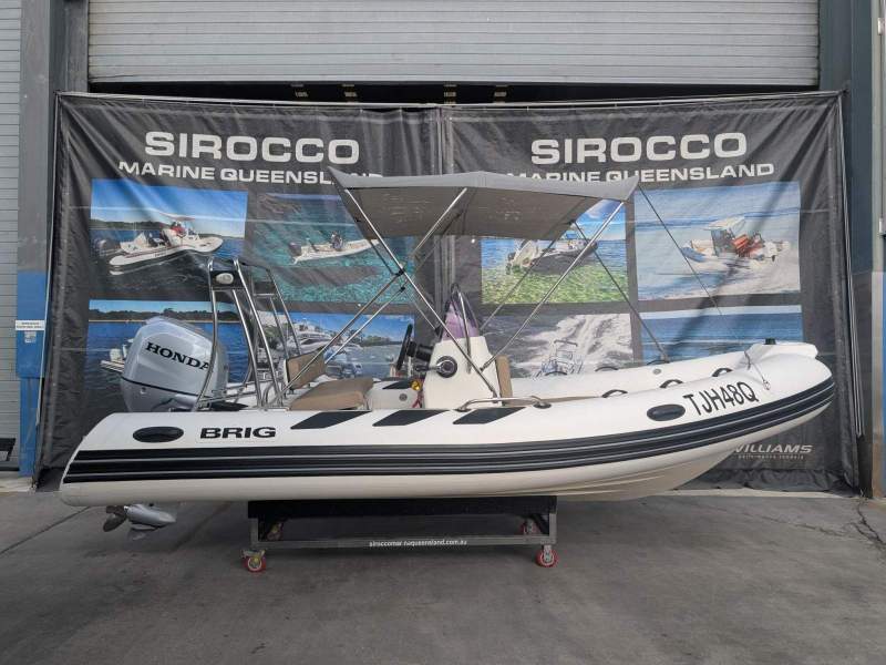 Brig Navigator 485 fibreglass centre console RIB with hypalon tubes