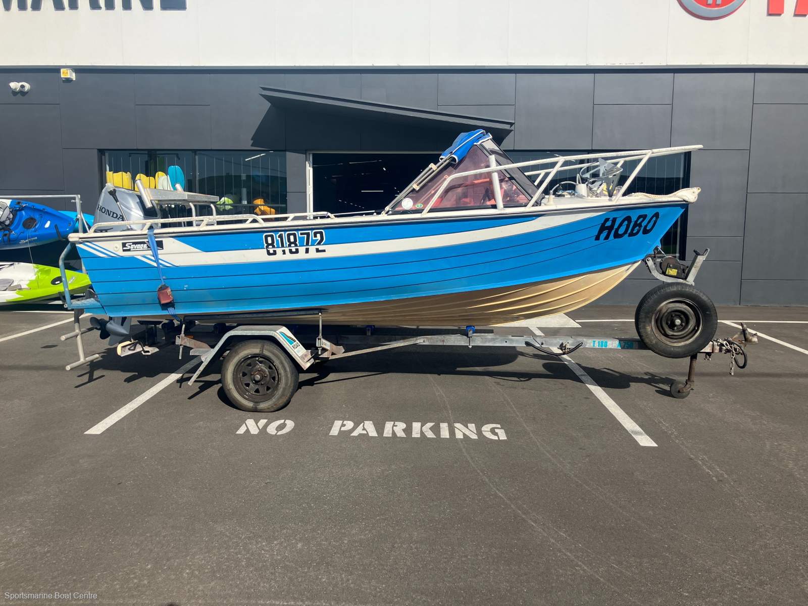 Savage 485 Safari Boat, Motor, Trailer Package