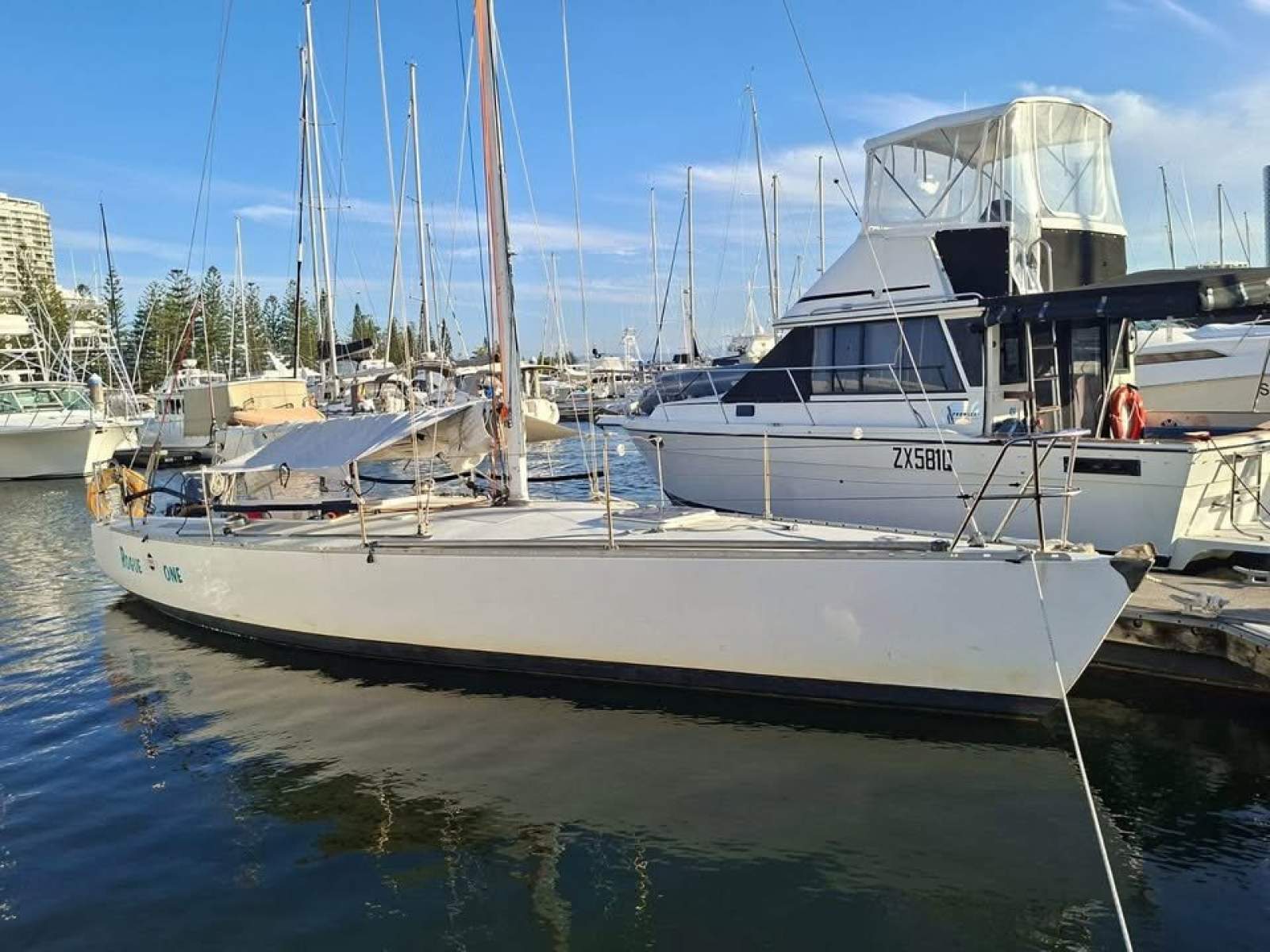 Adams 10 racing yacht