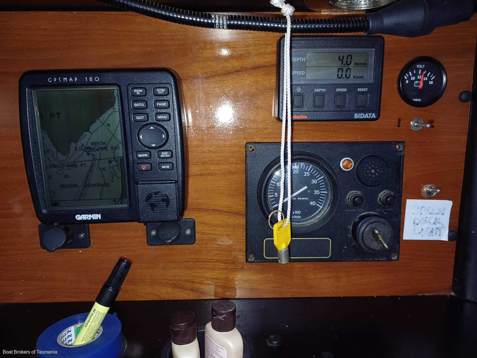 The Shack Jarkan 10.5 Centre cockpit cruising sloop. Boat Brokers of Tasmania