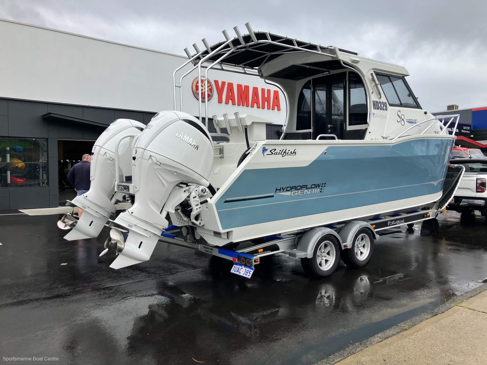 Sailfish S8 Boat, Motor, Trailer Package