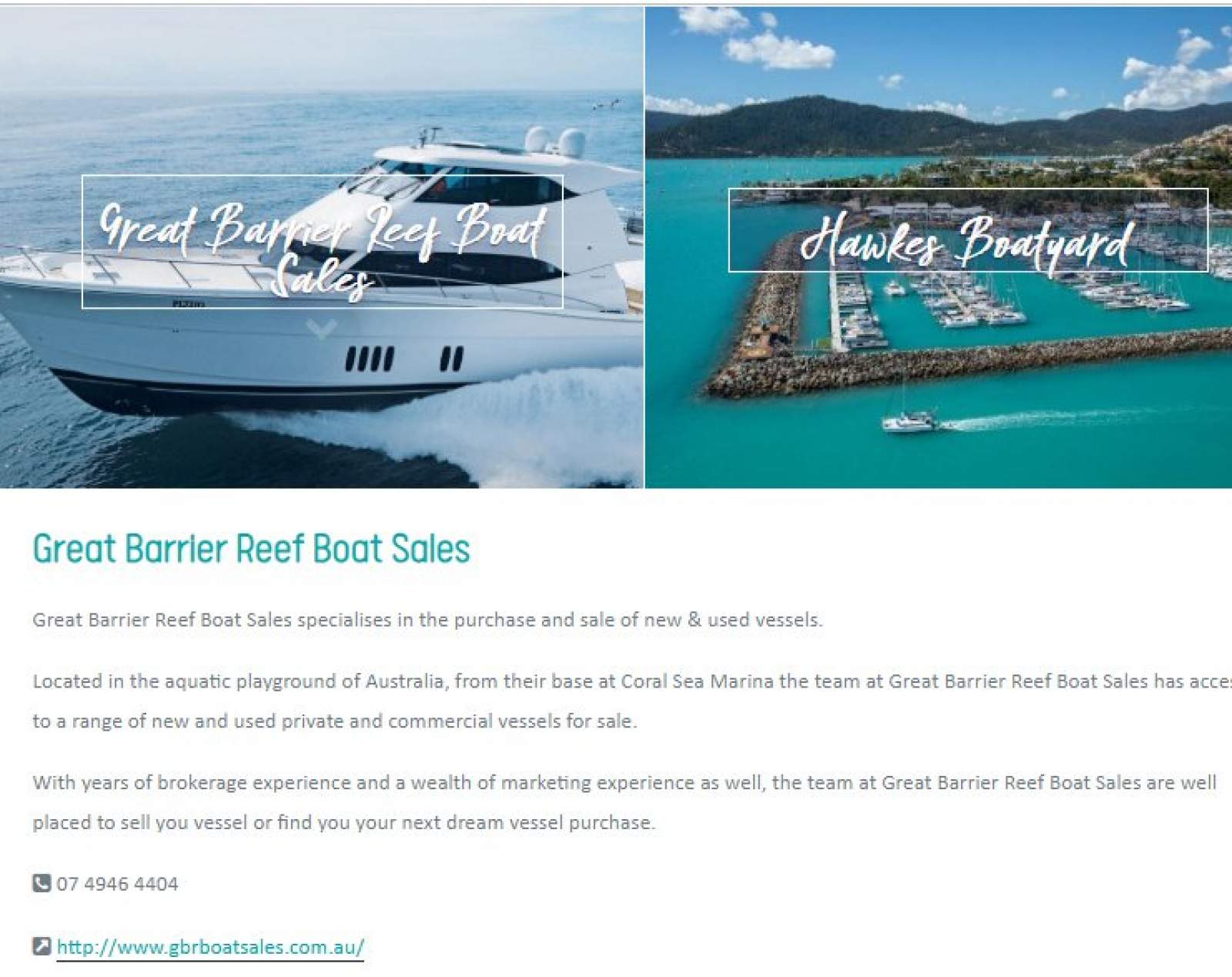 For Sale: Established Marine Boat Brokerage