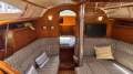 Jeanneau Sun Odyssey 35:table raised with saloon double bed in place