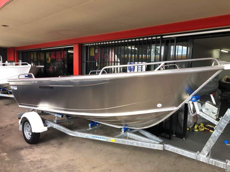 Horizon Aluminium Boats 415 Easy Fisher tiller steer aluminium boat.