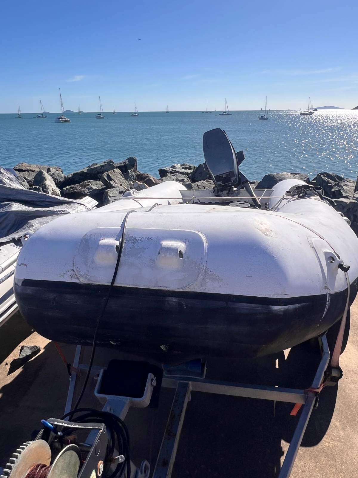 PVC 2.2 M Dinghy with 15 hp 2 Stroke Yamaha