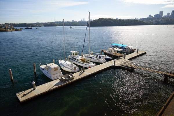 Marina berth in Mort Bay.